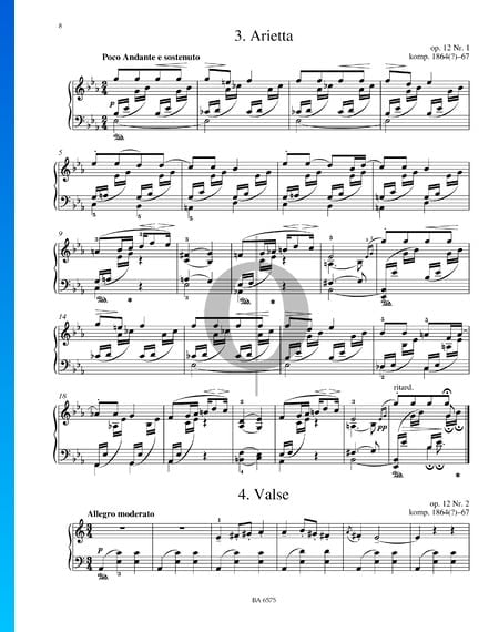 Arietta, Op. 12 Nr. 1 Musik-Noten