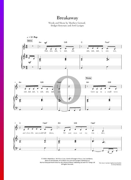 Breakaway Musik-Noten