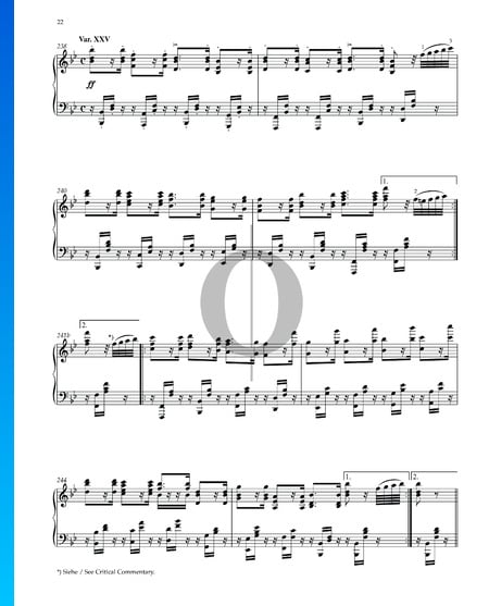 Variations and Fugue on a Theme by Handel, Op. 24: Variation XXV Sheet Music