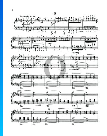 Fünf Walzer, Op. 3 Nr. 3 Musik-Noten