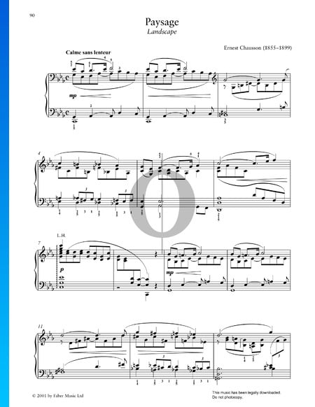 Paysage Sheet Music