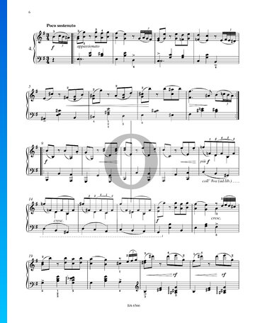 Partition Seize Valses, Op. 39 No. 4