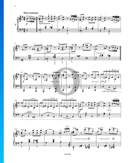 Sixteen Waltzes, Op. 39 No. 4 Sheet Music