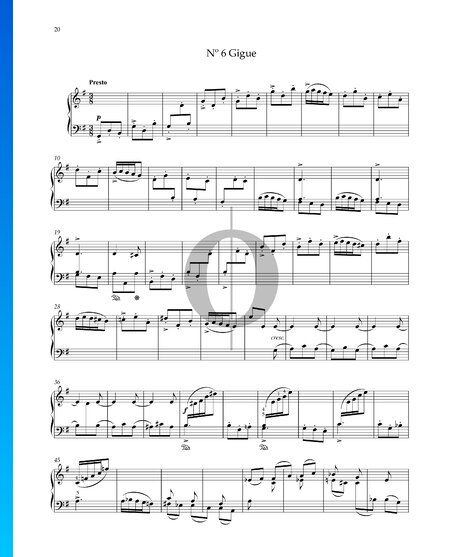 Prélude, No. 6 Op. 135, Gigue