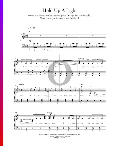 Hold Up A Light Sheet Music