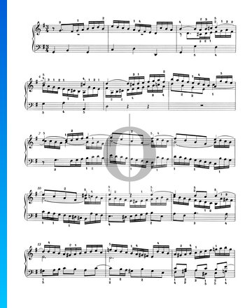 Sinfonia 10, BWV 796 Musik-Noten