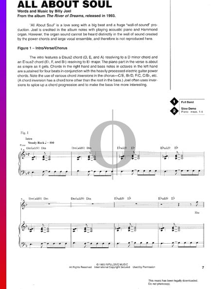 All About Soul Sheet Music
