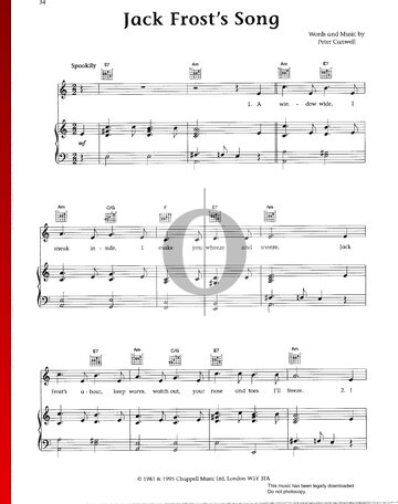 Jack Frost's Song Musik-Noten