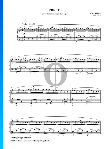 Humorous Bagatelles, Op. 11: The Top Musik-Noten