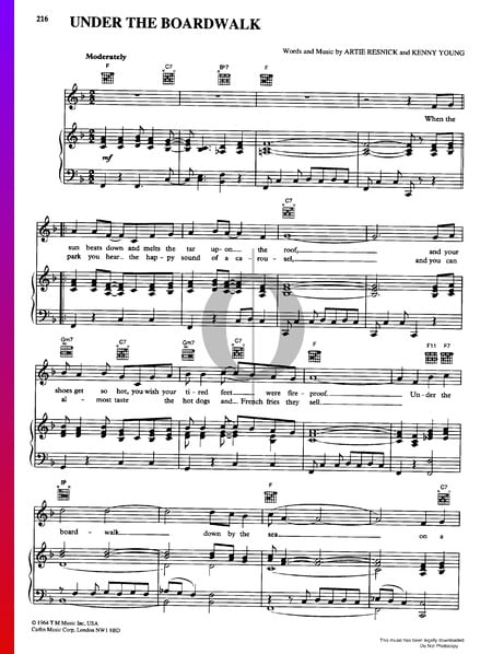 Under The Boardwalk Sheet Music
