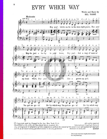 Ev'ry Which Way Sheet Music