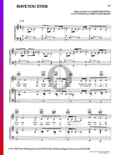 Have You Ever Sheet Music
