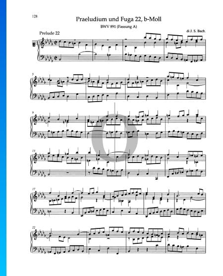 Preludio en si bemol menor, BWV 891