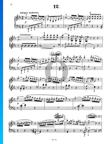 Sonata in E-flat Major, Hob XVI: 28 Spartito