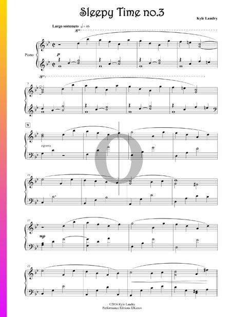 Sleepy Time no. 3 Sheet Music