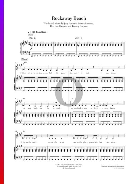 Rockaway Beach Sheet Music