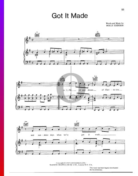 Got It Made Sheet Music