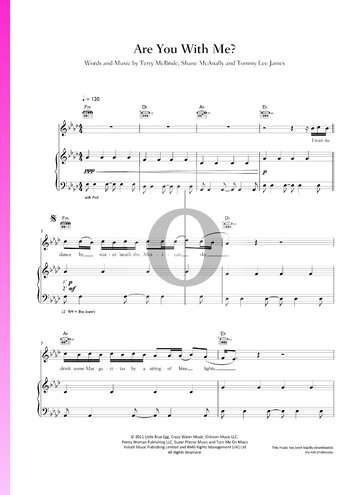 Are You With Me Sheet Music
