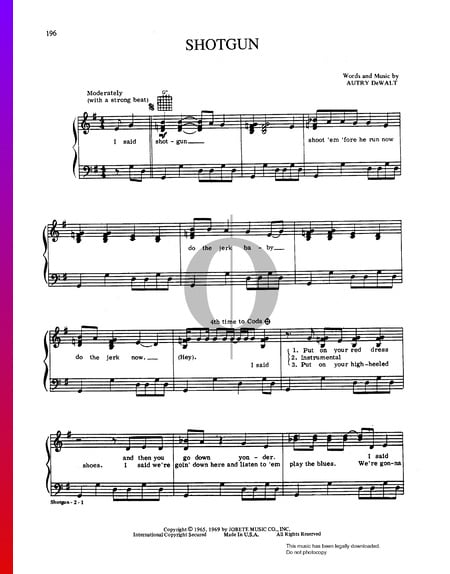 Shotgun Sheet Music
