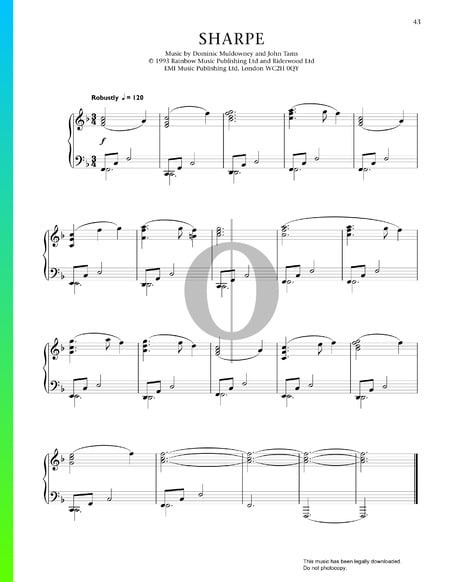 Sharpe Sheet Music