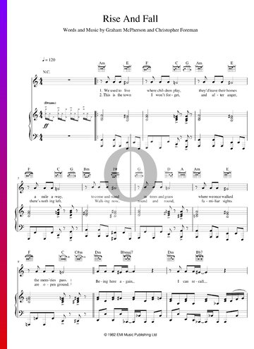 Rise And Fall Partitura