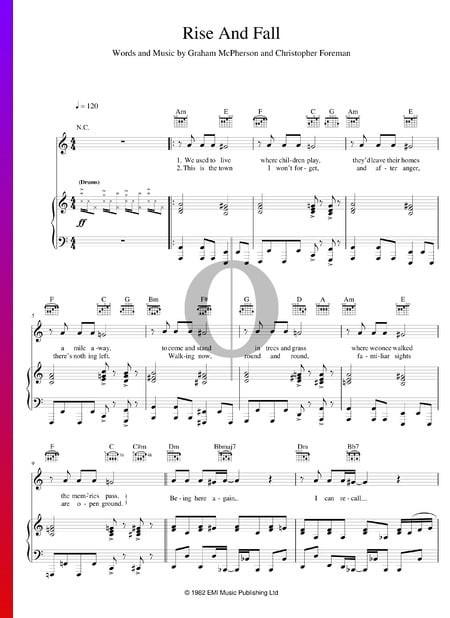 Rise And Fall Musik-Noten