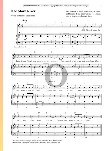 One More River Sheet Music
