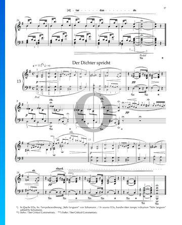 Kinderszenen, Op. 15 No. 13: The Poet Speaks Sheet Music