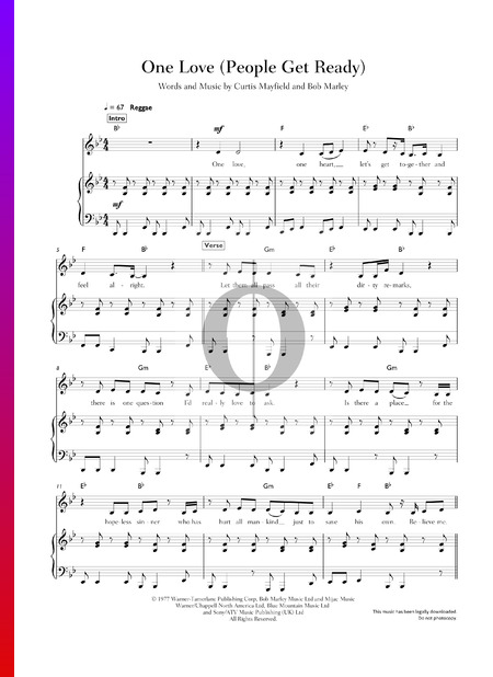 One Love (People Get Ready) Musik-Noten
