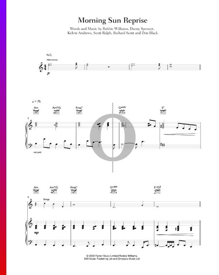 Morning Sun Reprise Sheet Music