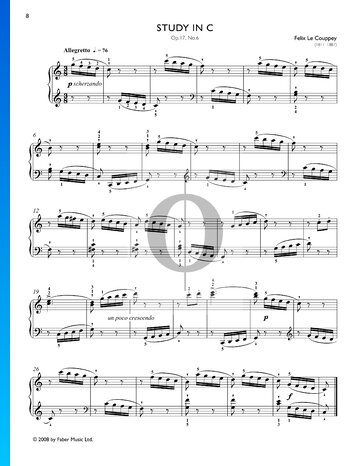 Etüde in C-Dur, Op. 17 Nr. 6 Musik-Noten