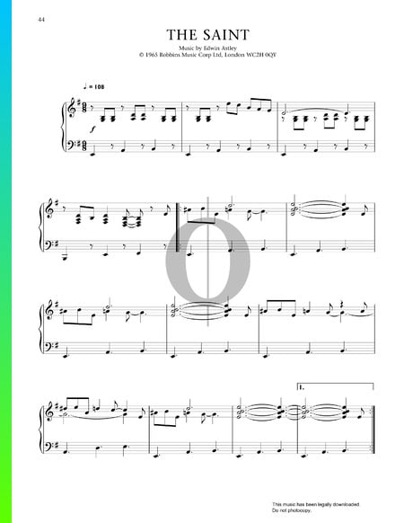 The Saint Sheet Music