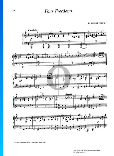 Four Freedoms Musik-Noten