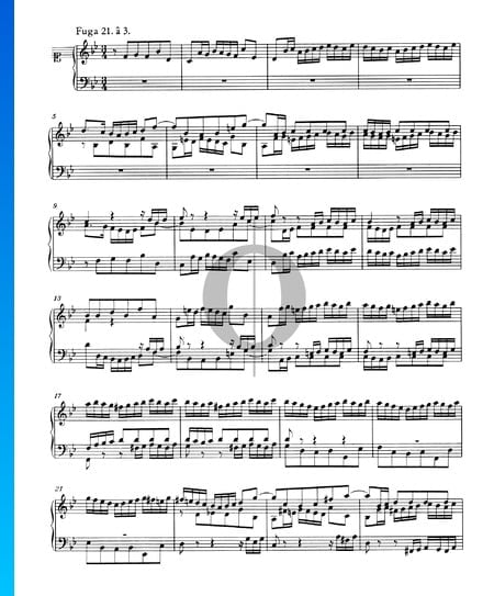 Fugue 21 B-flat Major, BWV 866