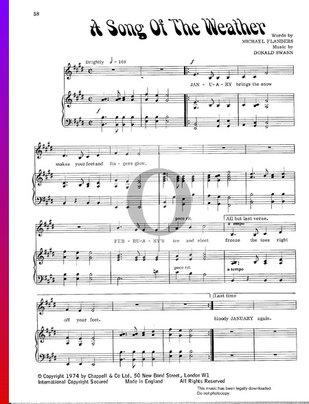 A Song Of The Weather Partition