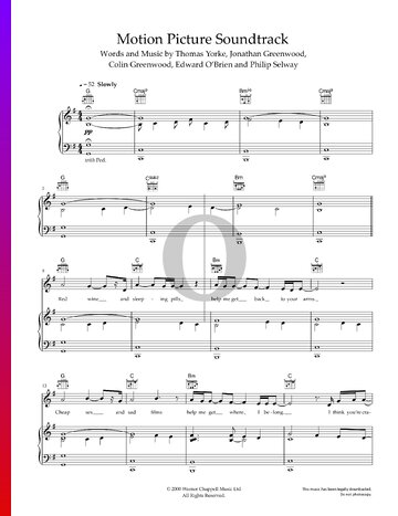 Motion Pictures (aka Motion Picture Soundtrack) Sheet Music