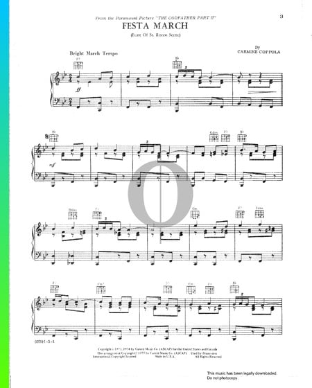 Festa March Sheet Music