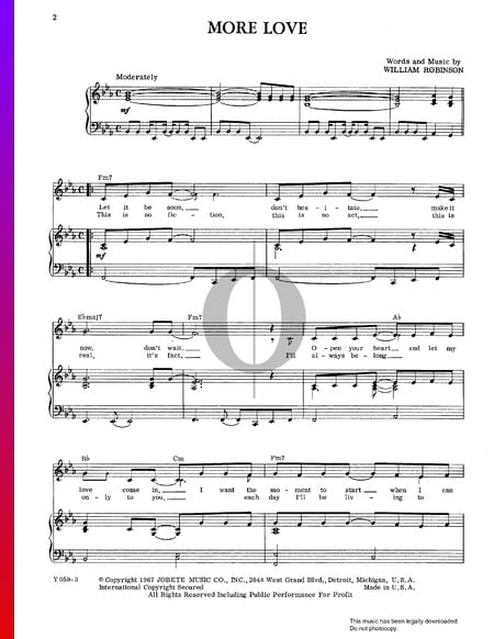 More Love Sheet Music