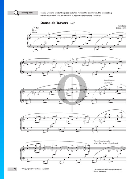 Danse de Travers No. 2 Sheet Music