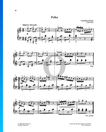 Polka Musik-Noten