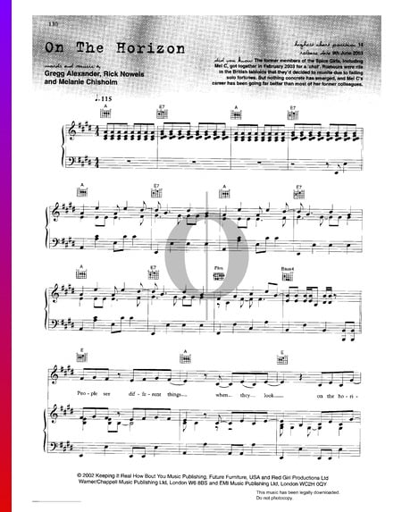 On The Horizon Musik-Noten