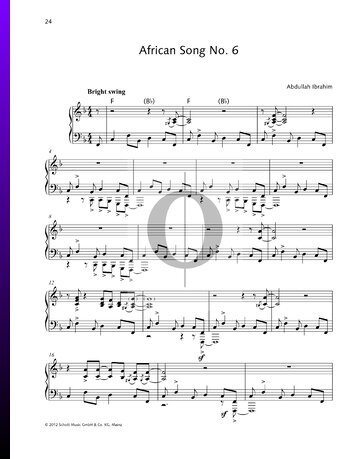 African Song No. 6 Musik-Noten