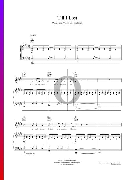 Till I Lost Musik-Noten