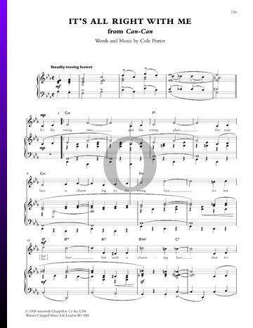 It’s All Right With Me Sheet Music