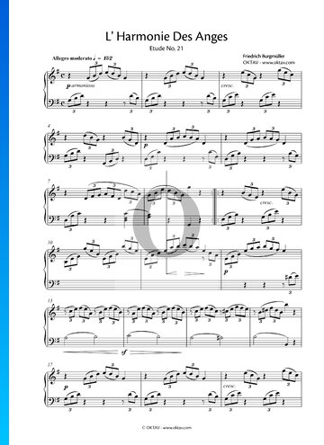 L' Harmonie Des Anges, Op. 100 Nr. 21 Musik-Noten