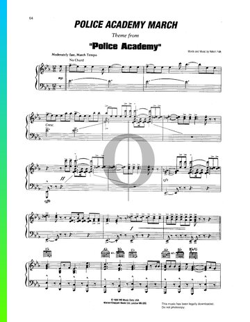 Police Academy March Sheet Music