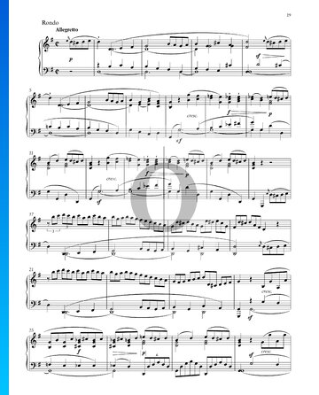 Sonata, Op. 31 n.º 1: 3. Rondó Partitura