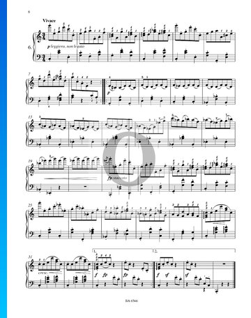 Partition Seize Valses, Op. 39 No. 6
