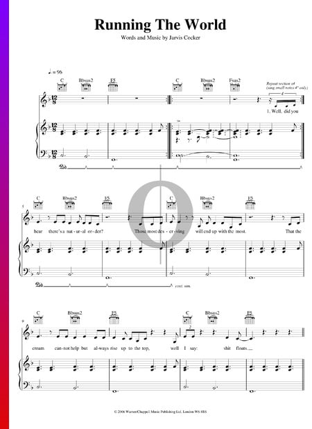 Running The World Musik-Noten