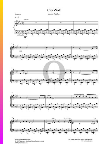 Cry Wolf Partitura